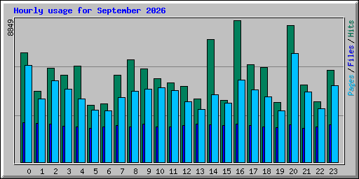 Hourly usage for September 2026